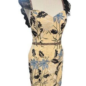 Elegant Floral Embroidered Dress